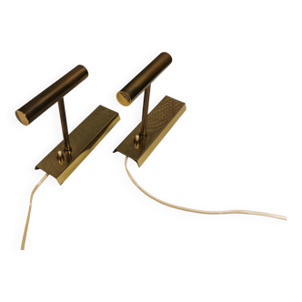 A set of wall lamps in brass from Danish designer Svend Mejlstrøm 1980s