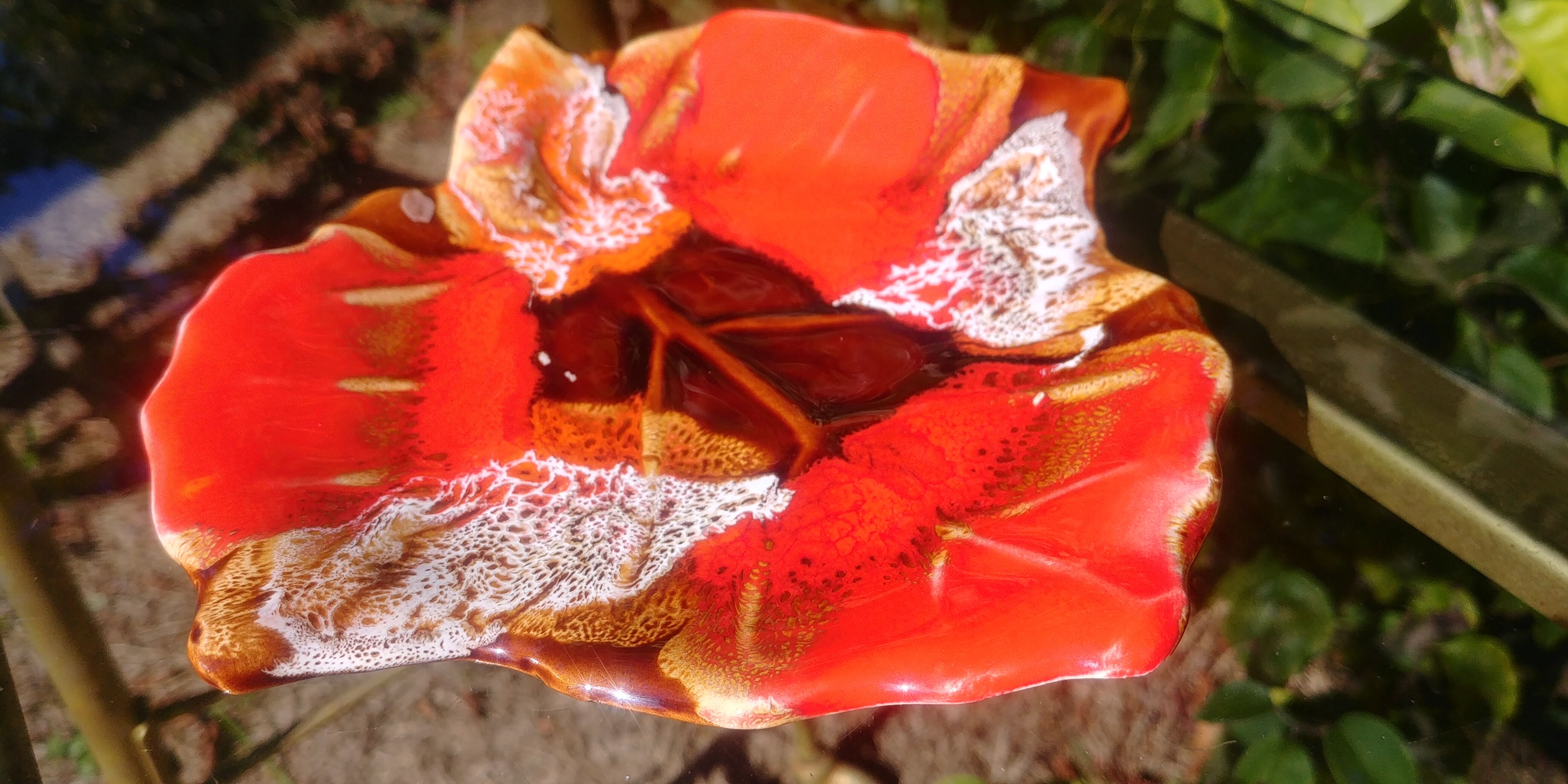 Trinket bowl in glazed ceramic Vallauris