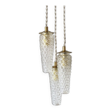 Waterfall pendant light 3 vintage tulips
