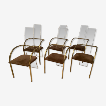 6 chaises de charles hollis jones pour belgo chrom