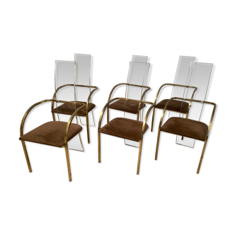 6 chairs by charles hollis jones for belgo chrom