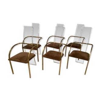 6 chaises de charles hollis jones pour belgo chrom