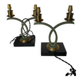 Pair of Art Deco lamps