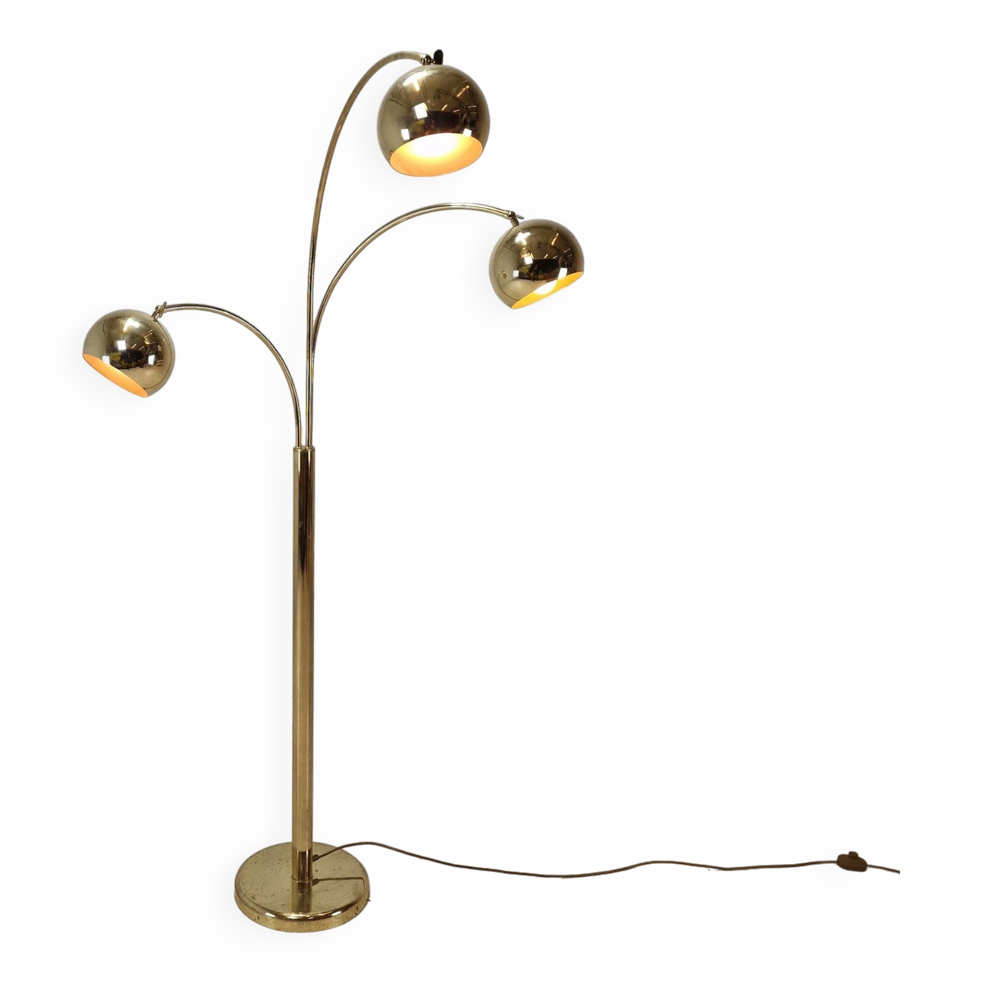 Floor Lamp With Brass, Germany 1970's