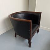Fauteuil Hollandais Cabriolet cuir