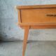 Vintage wooden compass foot bedside table