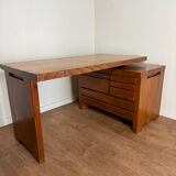 Solid Elm Desk Pierre Chapo B19E – Iconic Design from the 60s - v