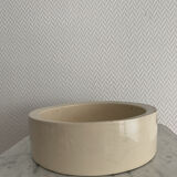 Vide poche céramique rond beige GM