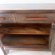 Buffet vintage en bois de wengé avec pieds évasés vers l'extérieur