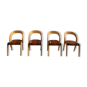 4 chaises Baumann modèle Gondole