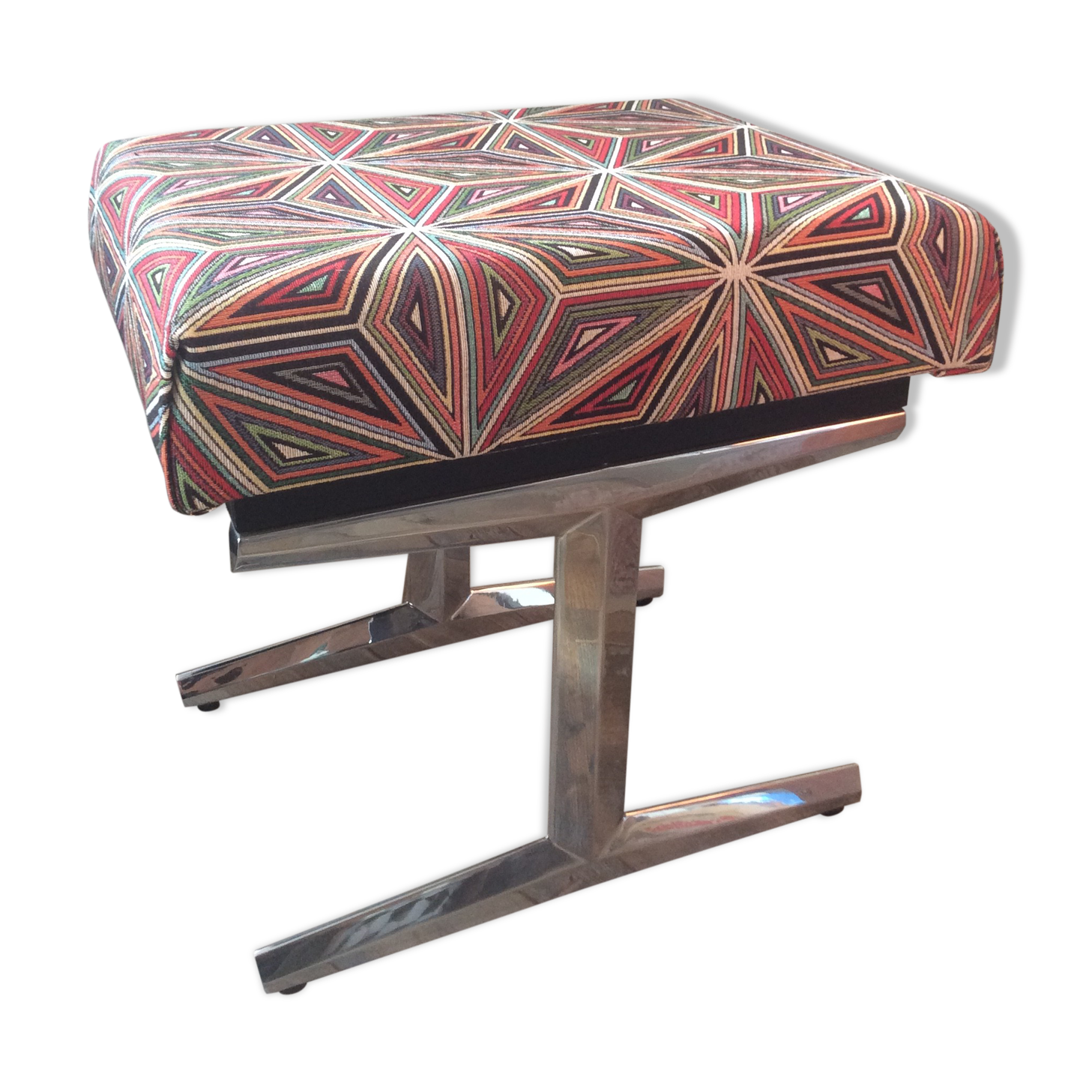 Stool with built-in stepladder from the 70s