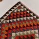 3x9 geometric kilim runner rug, 86x278cm