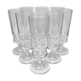 8 champagne flutes 70s