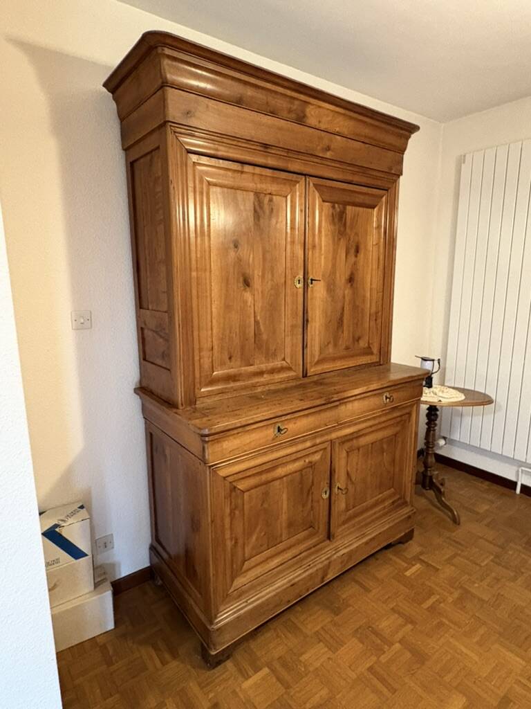 Buffet 2 corps, ancien, bois de fruitier