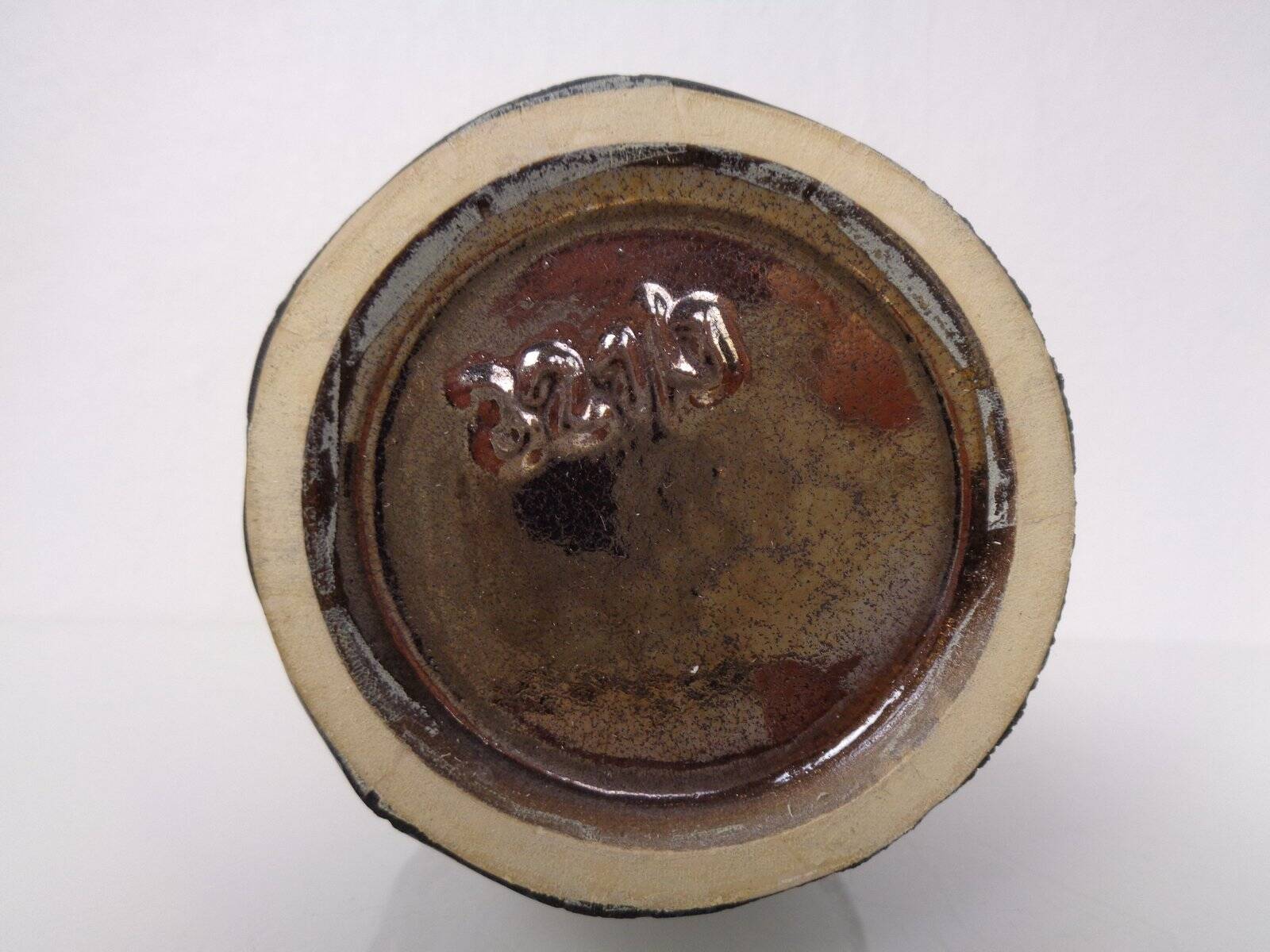 Purple & Gold Lava 321/3 Ceramic Vase from Ruscha, 1960s