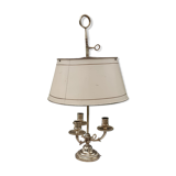 3-branched lampshade lamp sheet gilded bronze pietement