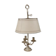 3-branched lampshade lamp sheet gilded bronze pietement