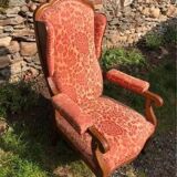 Voltaire armchair with walnut ears