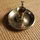 Brass candle holder cellar rat round handle