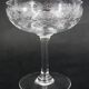Baccarat Sévigné 5 champagne glasses, engraved crystal, excellent condition, unsigned.