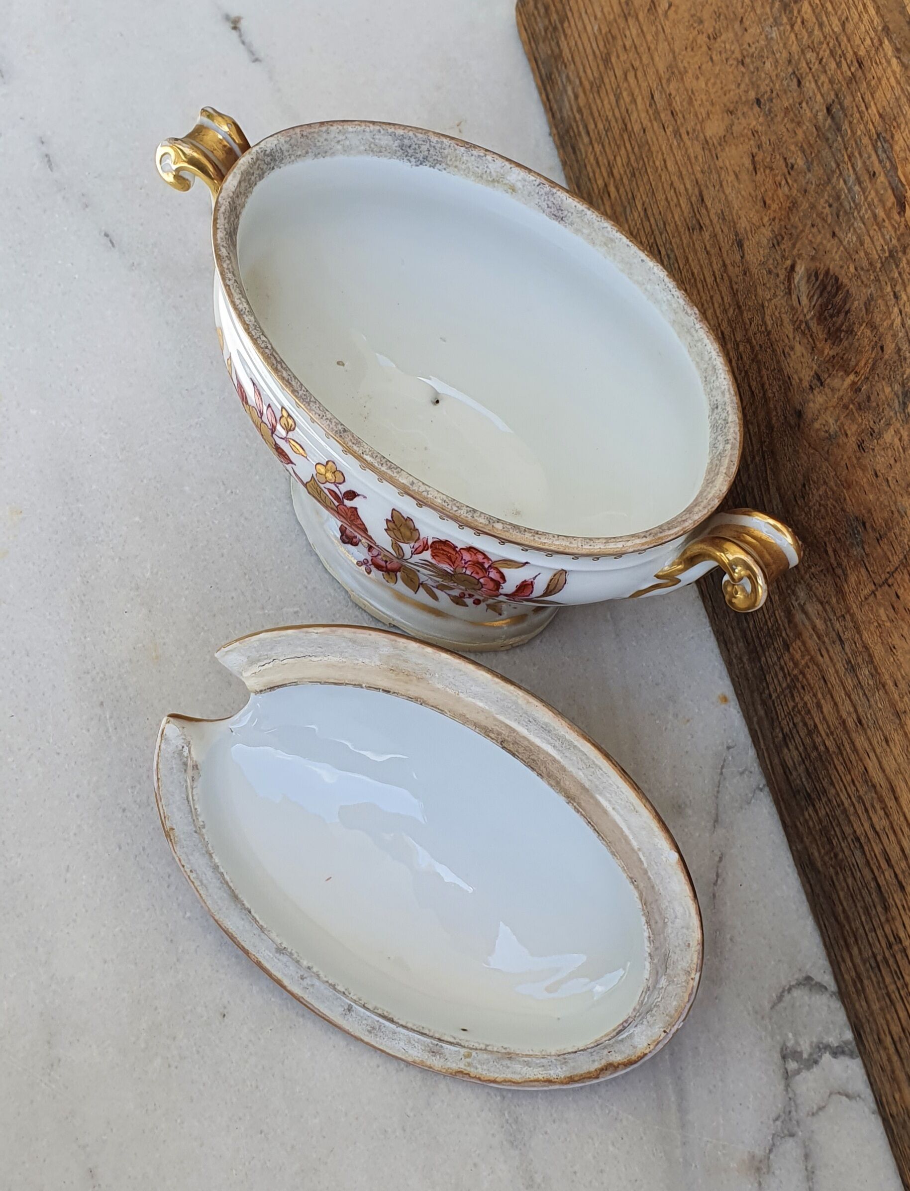 Porcelain soup bowl