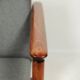 Scandinavian armchair in teak and gray fabric by E.Homa, 1960