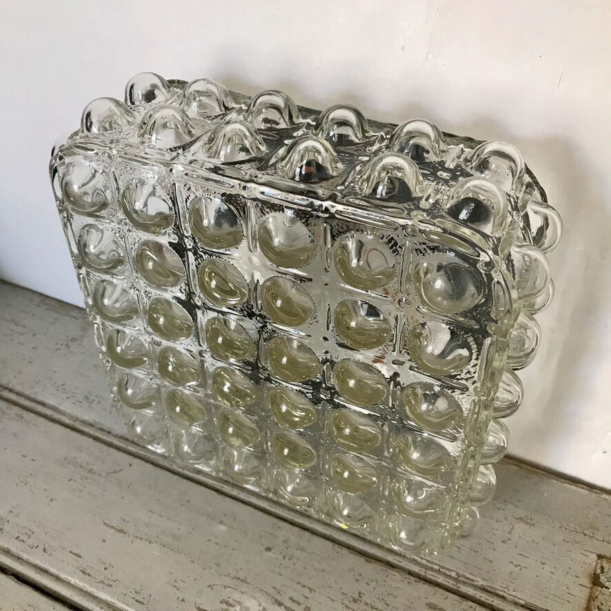 Glass ceiling lamp or wall lamp