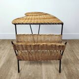 Magazine rack side table