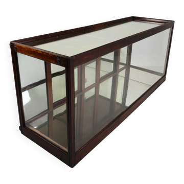 Comptoir de magasin anglais ancien avec miroir, vers 1920