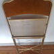 Velvet folding chair