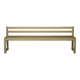 Midcentury birchwood School Bench