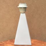 White ceramic pyramid lamp, 1980s