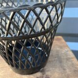 Black plastic pot cover 50s-60s