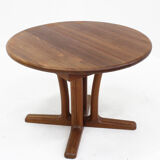 Vintage Dyrlund Danish round dining table teak