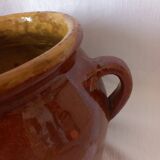 Glazed terracotta pot