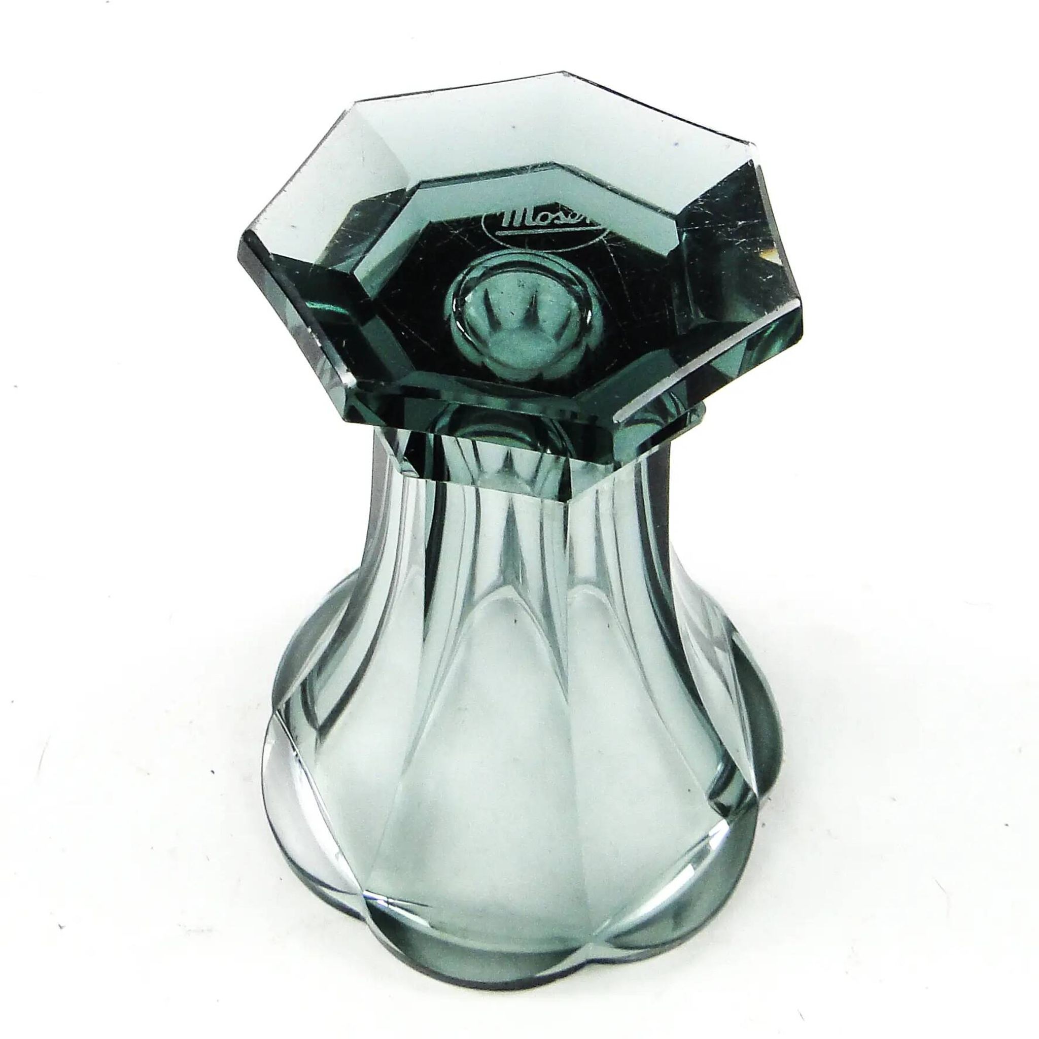 Vase, Art Deco, crystal, Moser, Czechoslovakia, 1930s