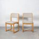 Set of 2 Beech Chairs by Guilleumas, Spain