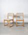 Set of 2 Beech Chairs by Guilleumas, Spain