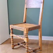 4 chaises bois tourné