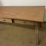 Vintage farm table 3 drawers