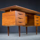 Mid-Century Danish Desk in Teak, 1970s
