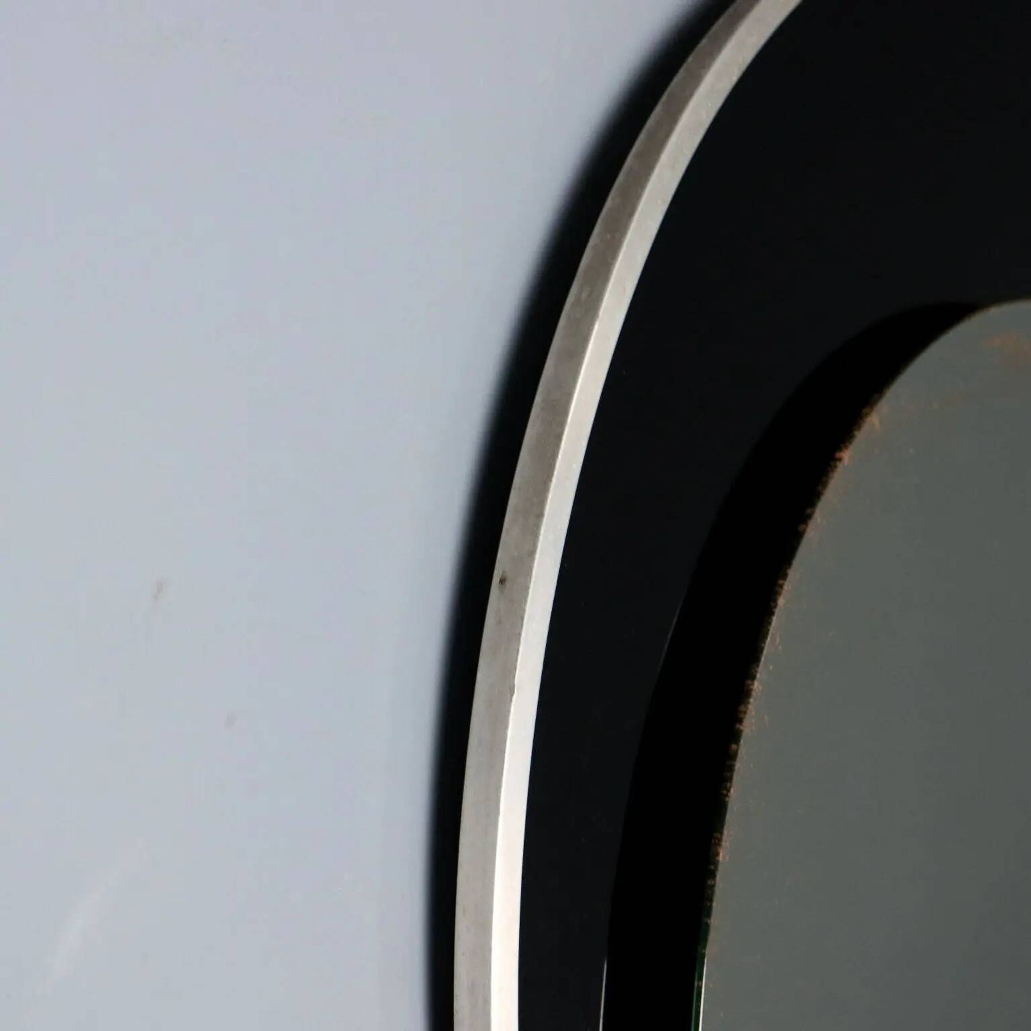 Miroir vintage rond design, Italie 1960s-1970s