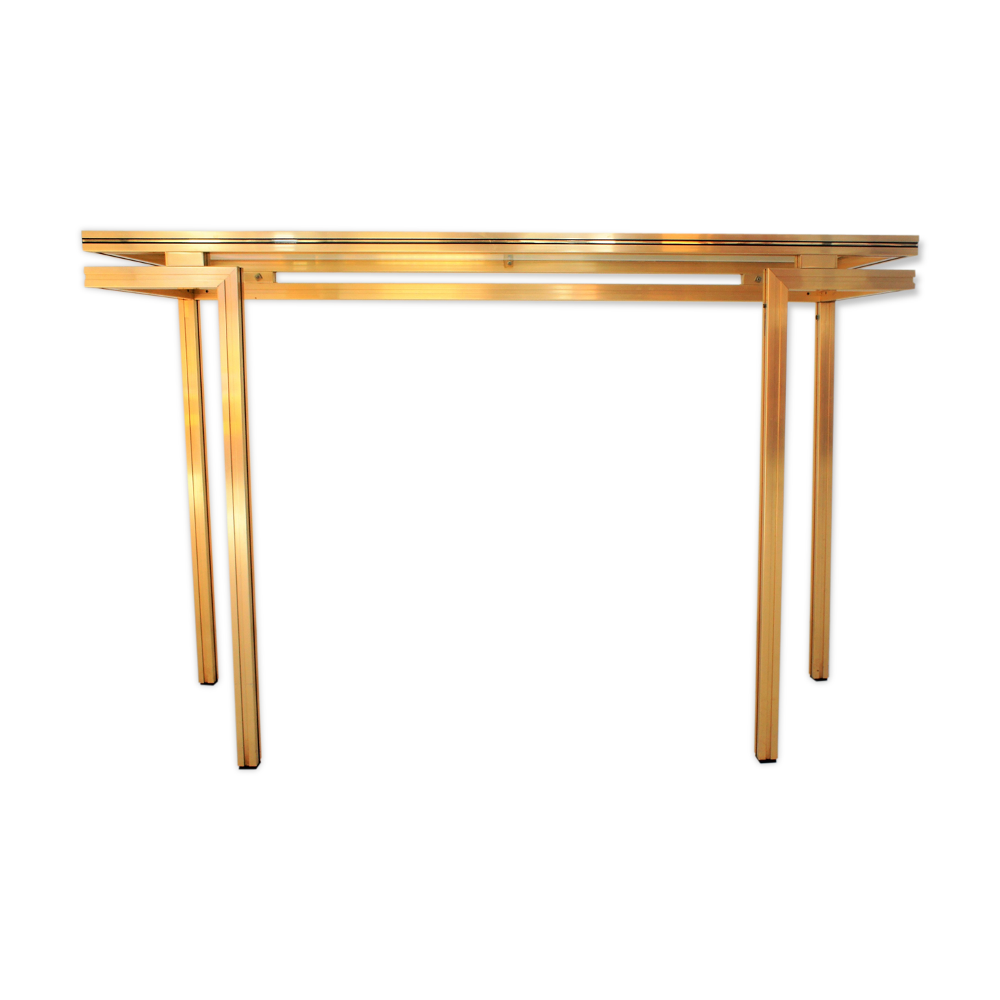Gold metal console, Pierre Vandel