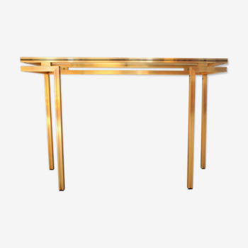 Gold metal console, Pierre Vandel