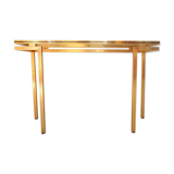 Gold metal console, Pierre Vandel