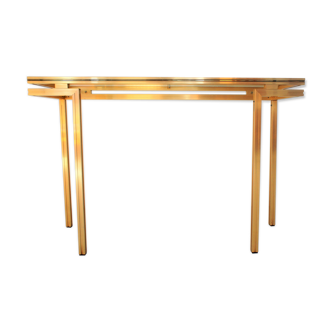 Gold metal console, Pierre Vandel