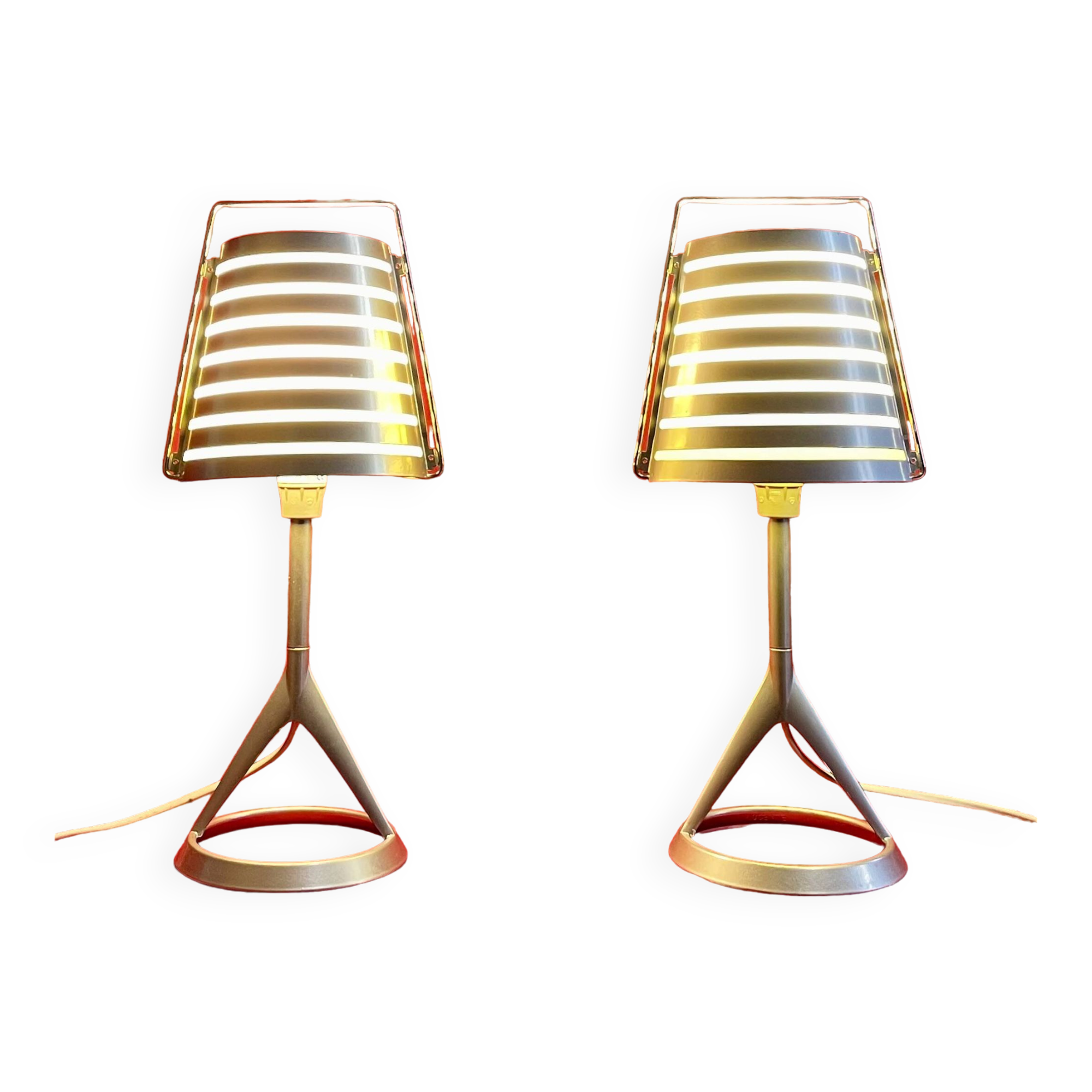 “Cleto” table lamps, design by “Roberto Favaretto”