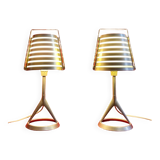 “Cleto” table lamps, design by “Roberto Favaretto”