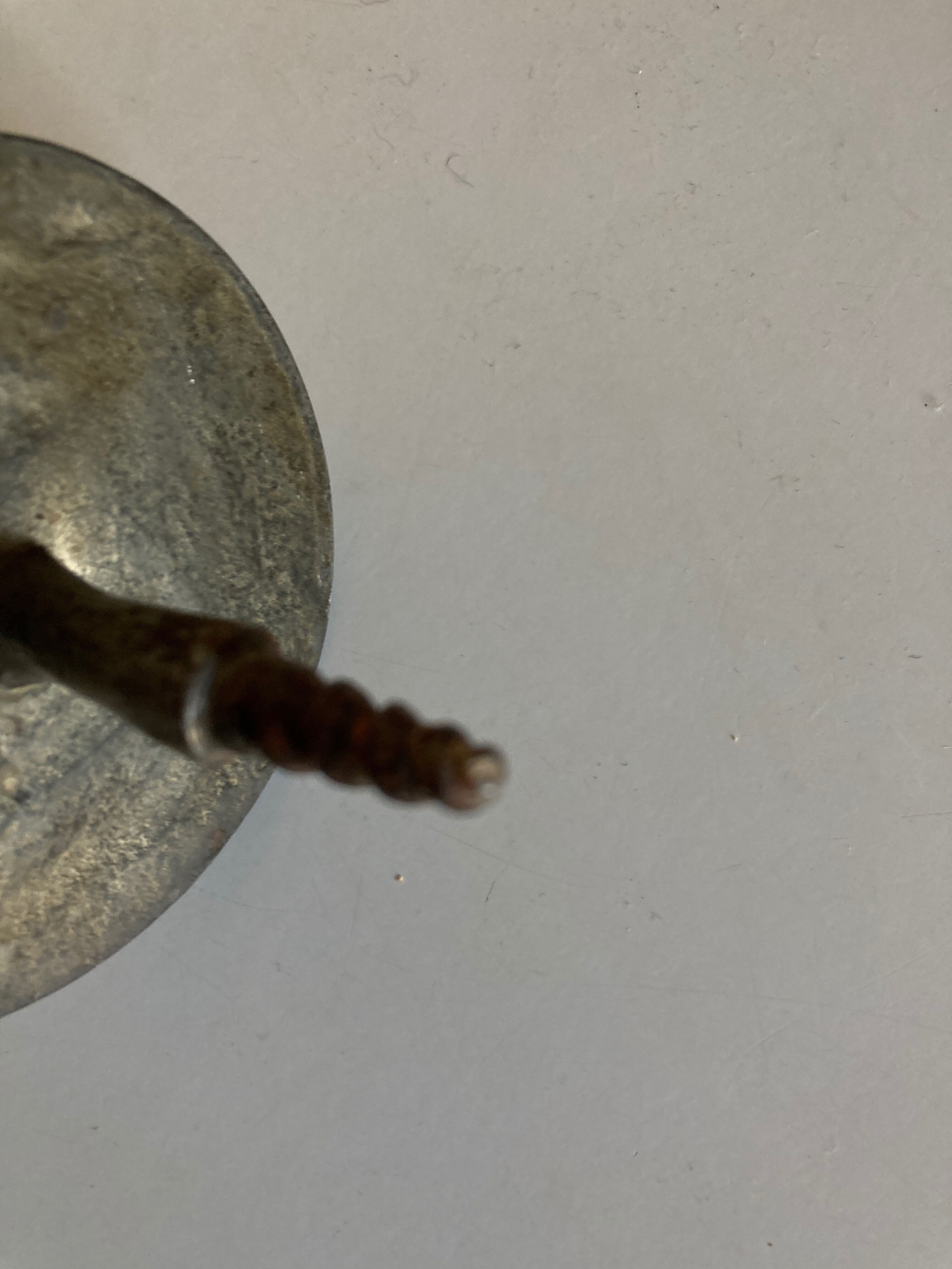 Pedestrian crossing nail hook in Paris 1950
