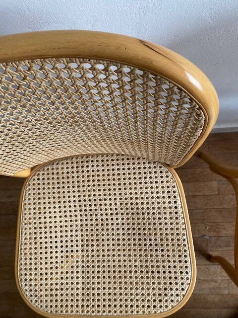 8 vintage cane chairs